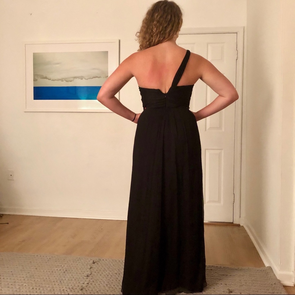 Black Silk Evening Gown